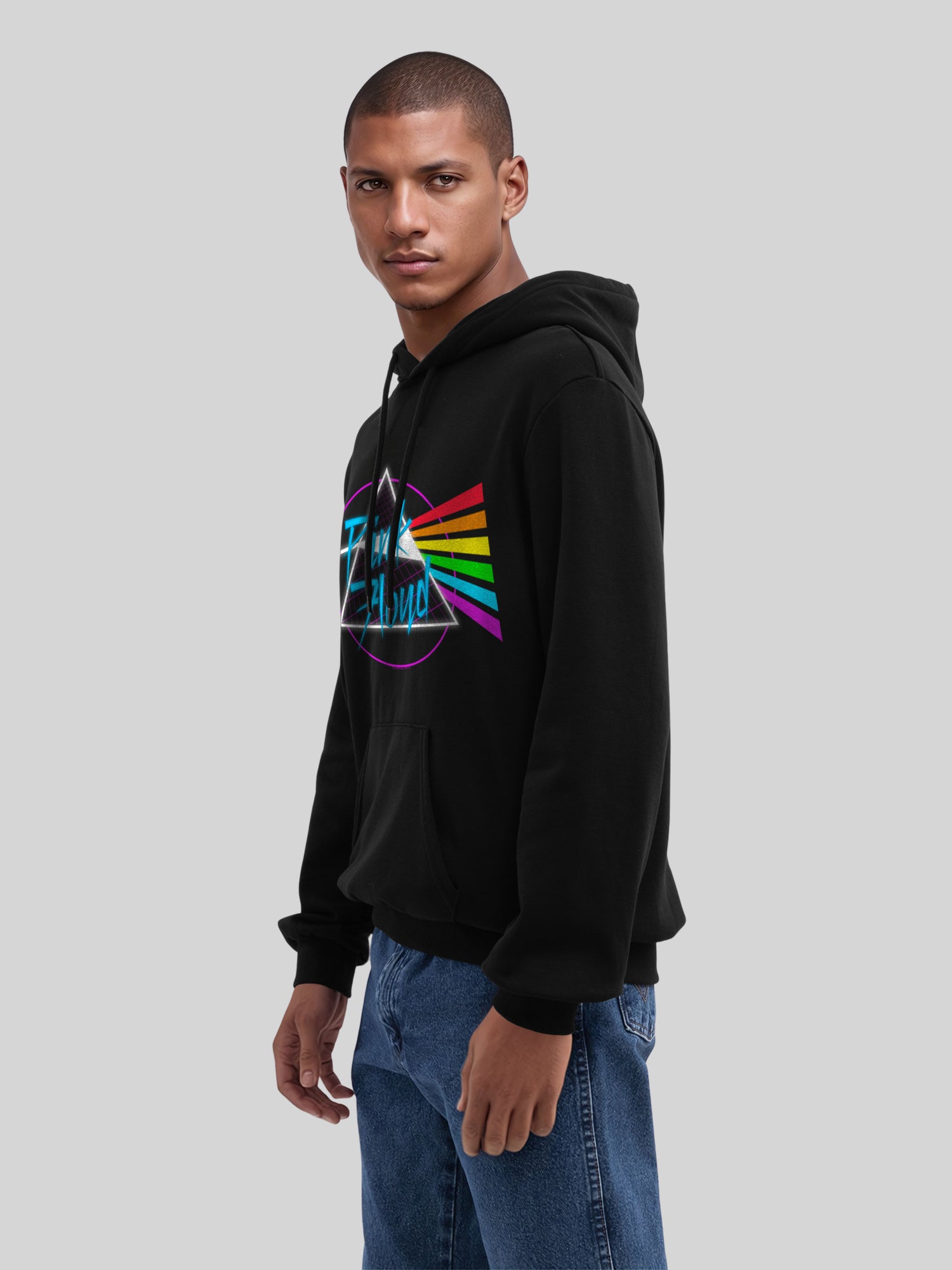 Pink Floyd Neon Dark Side Herren Hoodie