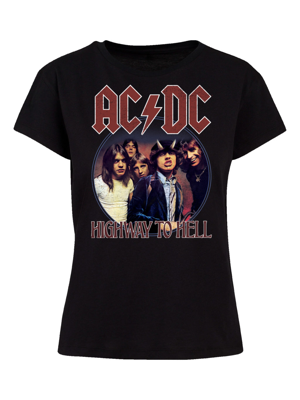 AC / DC Highway to Hell Circle Ladies Box T-shirt