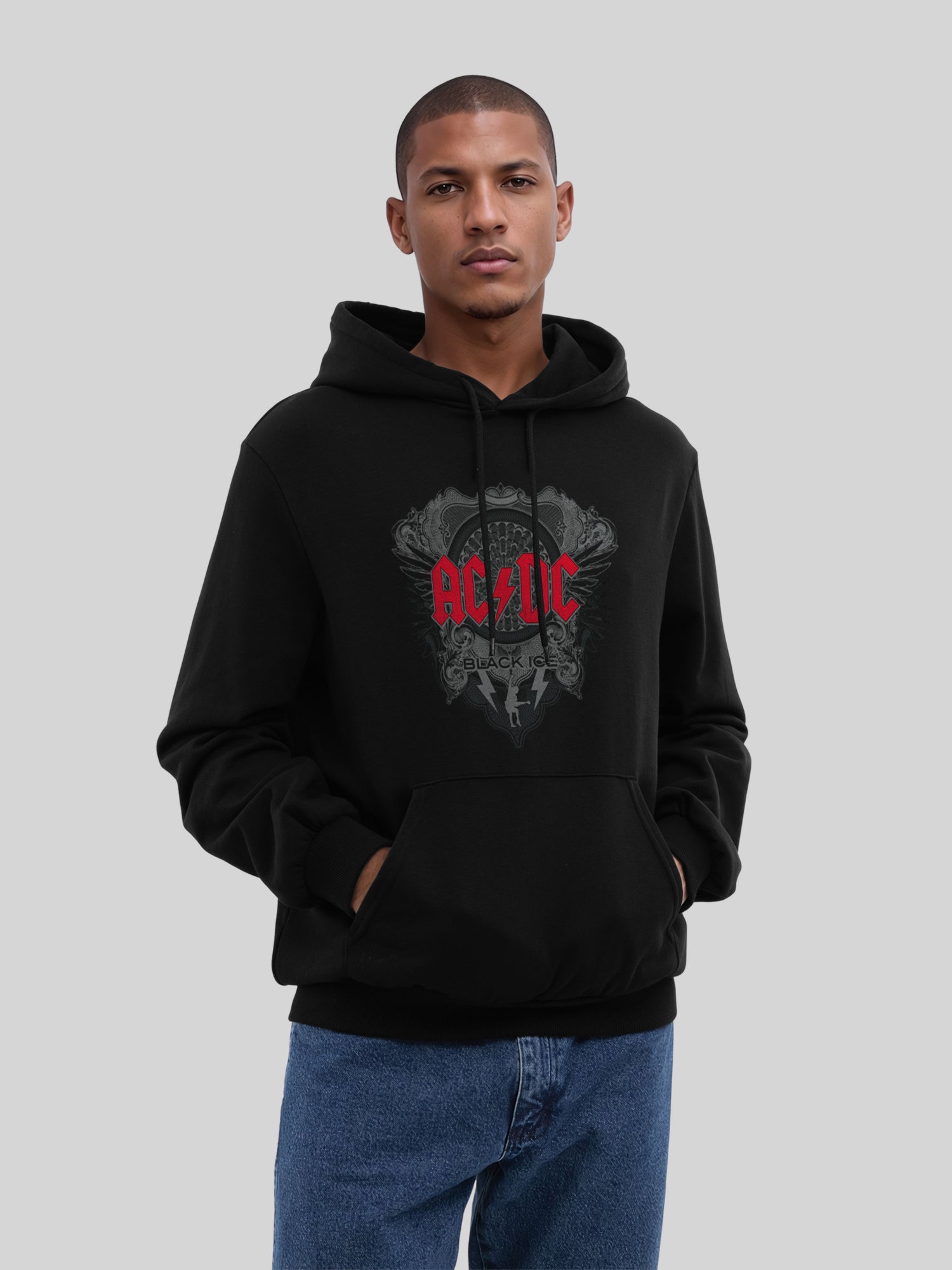 AC/DC Black Ice Men's Organic Hoodie
