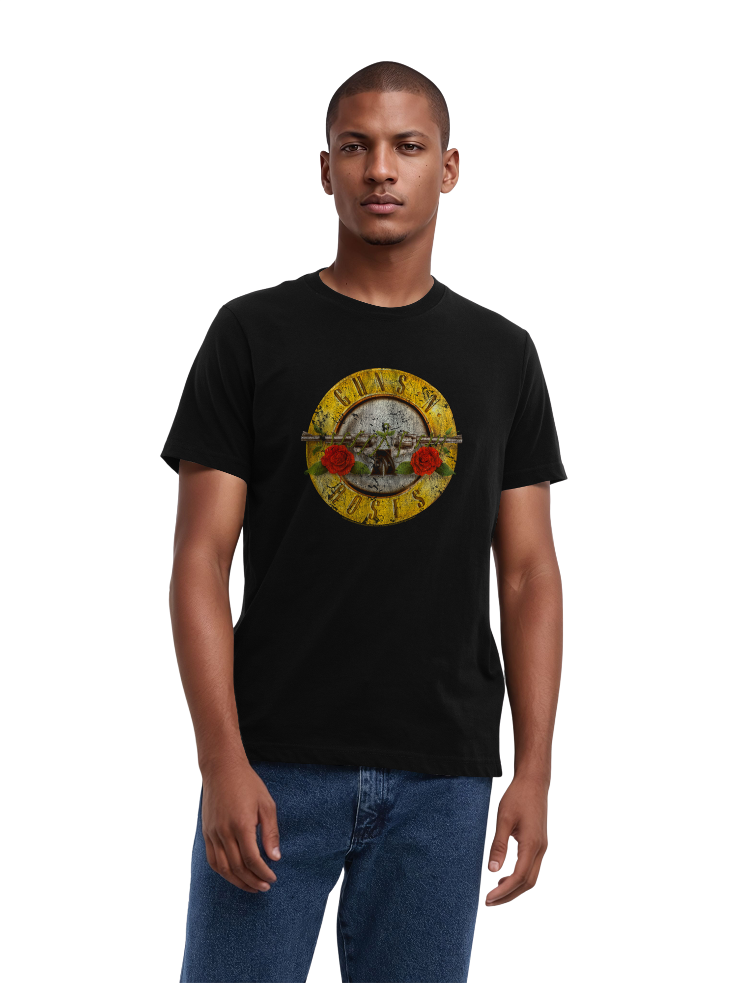 Guns n 'Roses Vintage Bullet Logo Herren reguläres T -Shirt