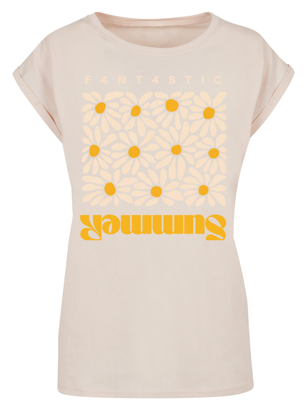 Camiseta de damas de girasol de verano