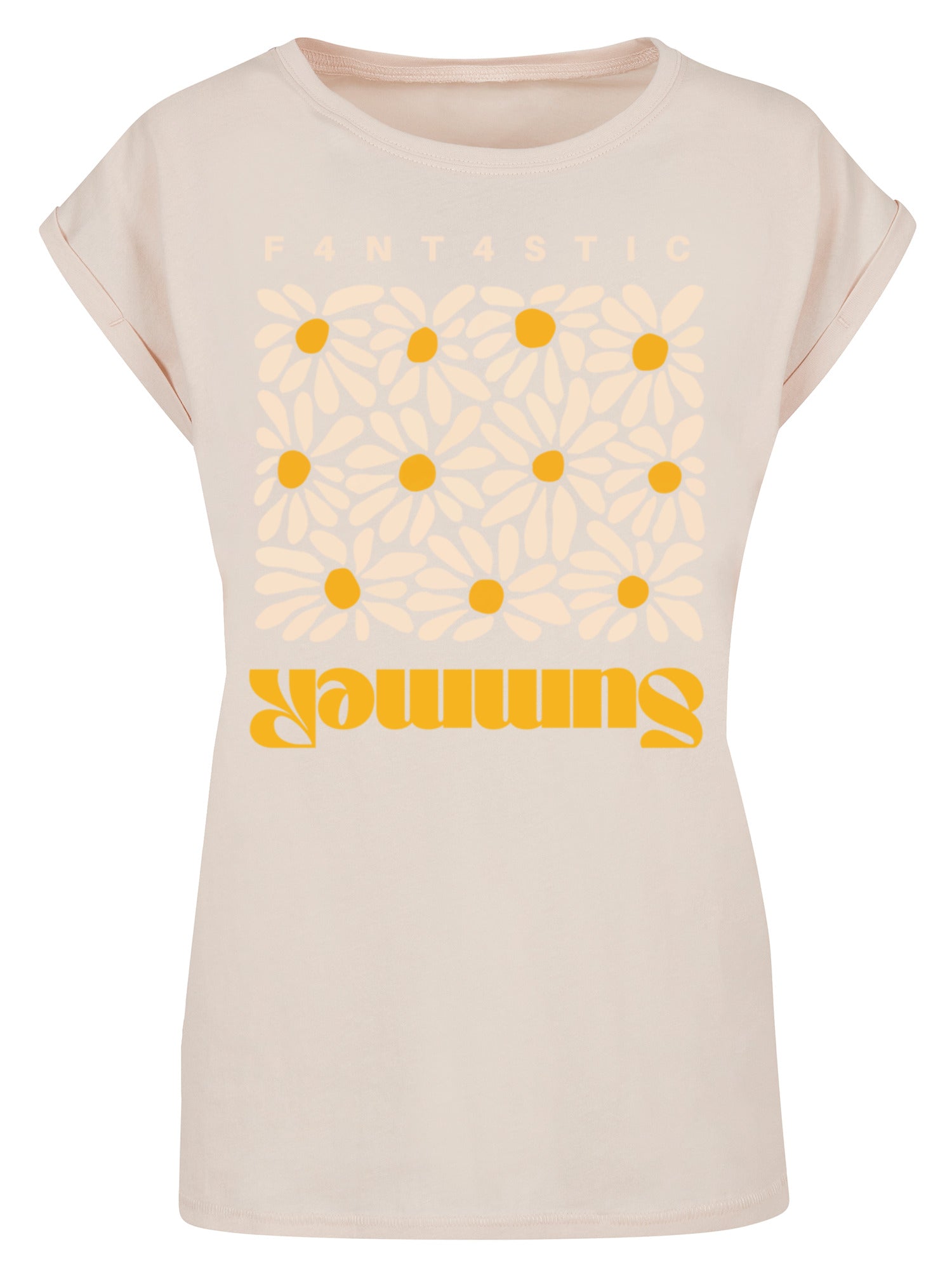 Camiseta de damas de girasol de verano