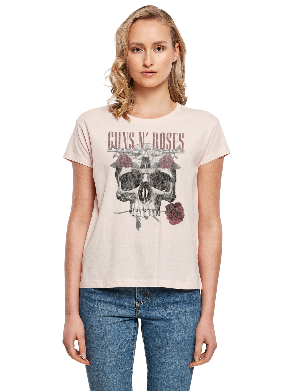 Guns N' Roses Damen T-Shirt mit Totenkopf-Print