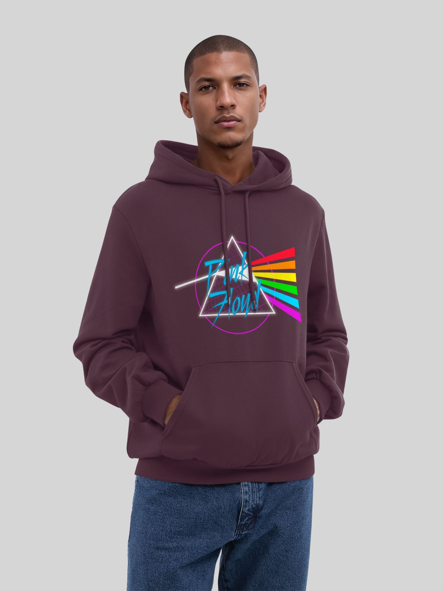 Pink Floyd Neon Dark Side Herren Hoodie