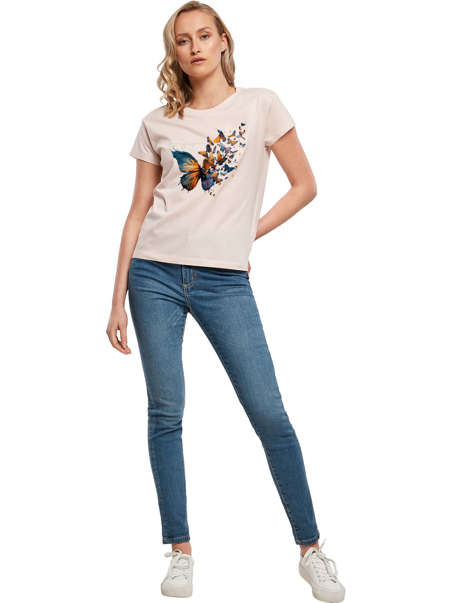Schmetterling der Schmetterlinge Damen Box T-Shirt