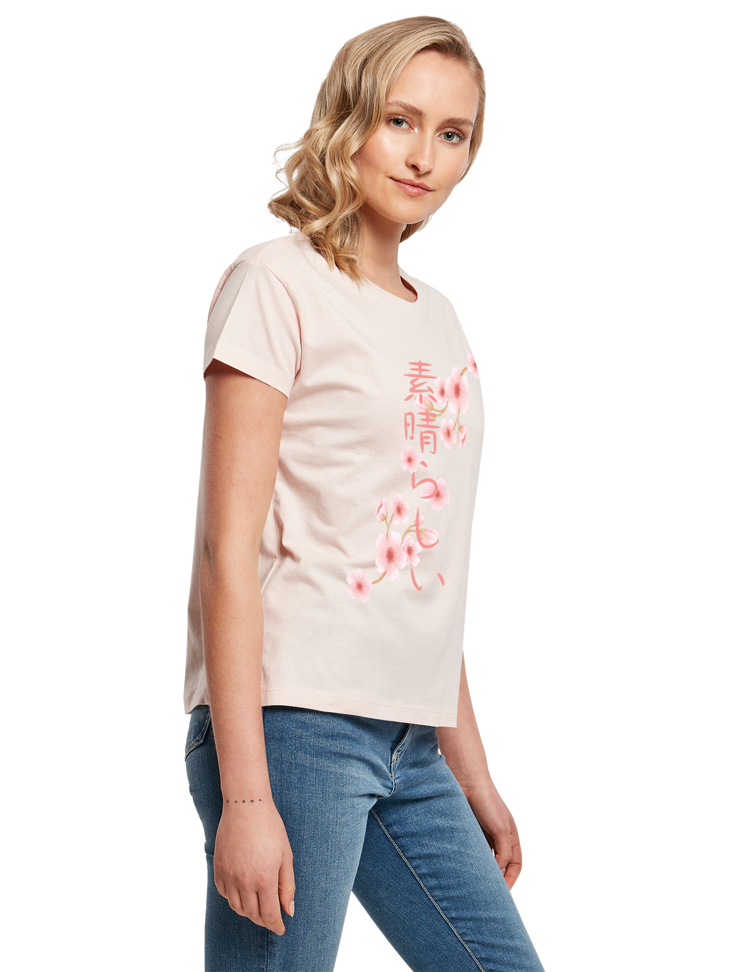 Kirschblüten Asien Ladies Box T-Shirt