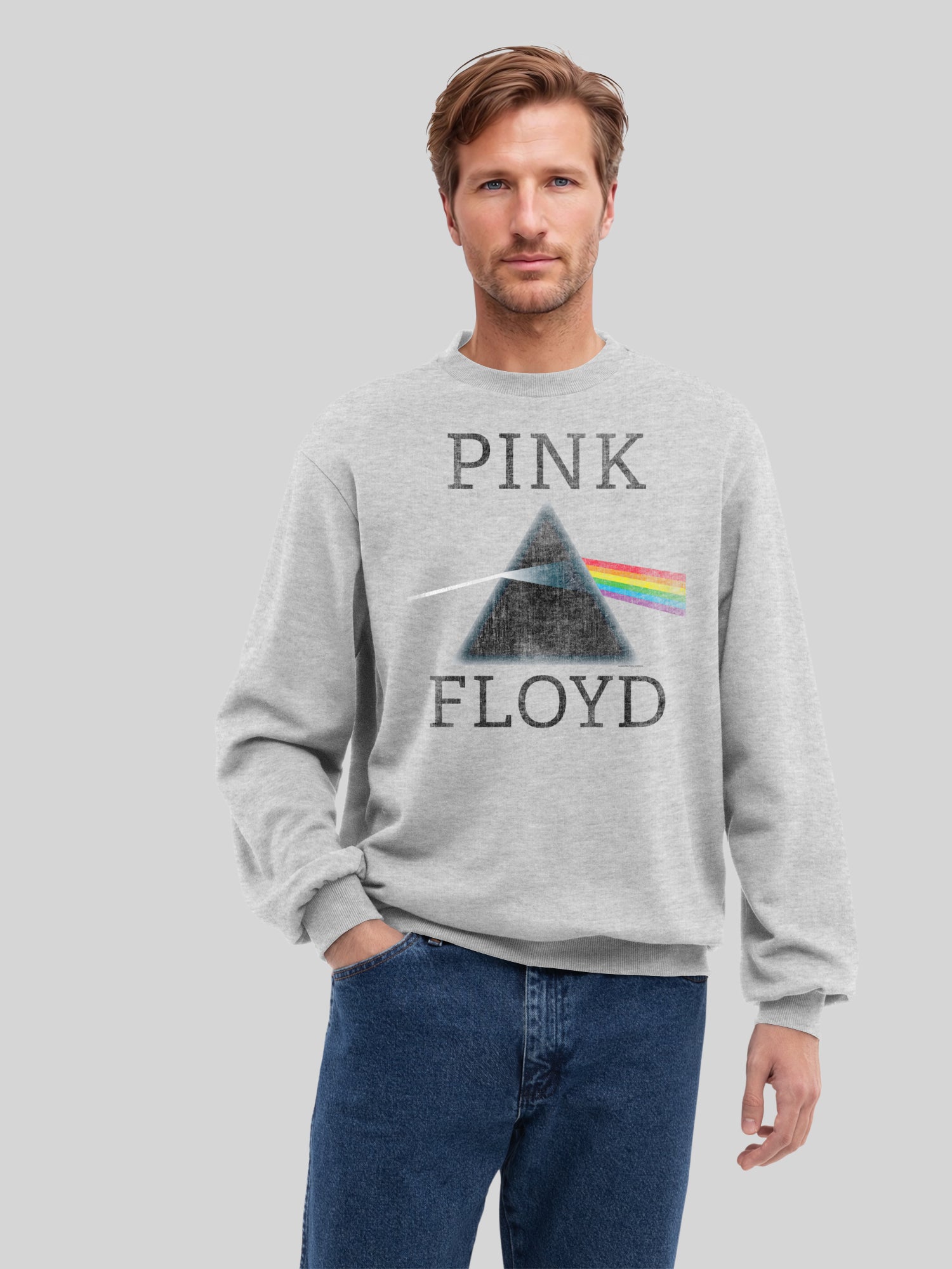 Pink Floyd Dark Side Of The Moon Prism Men's Organic Sweatshirt