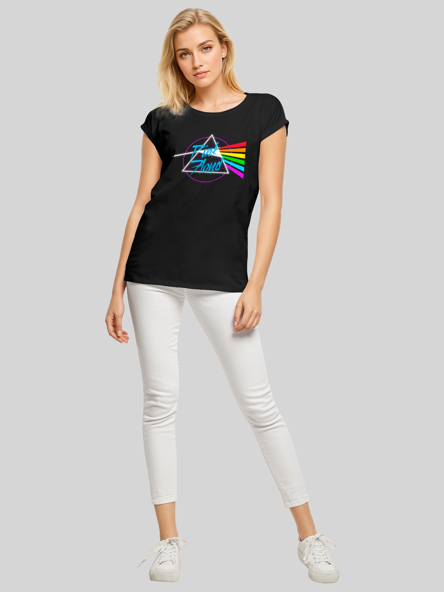 Pink Floyd Neon Dark Side Damen T-Shirt