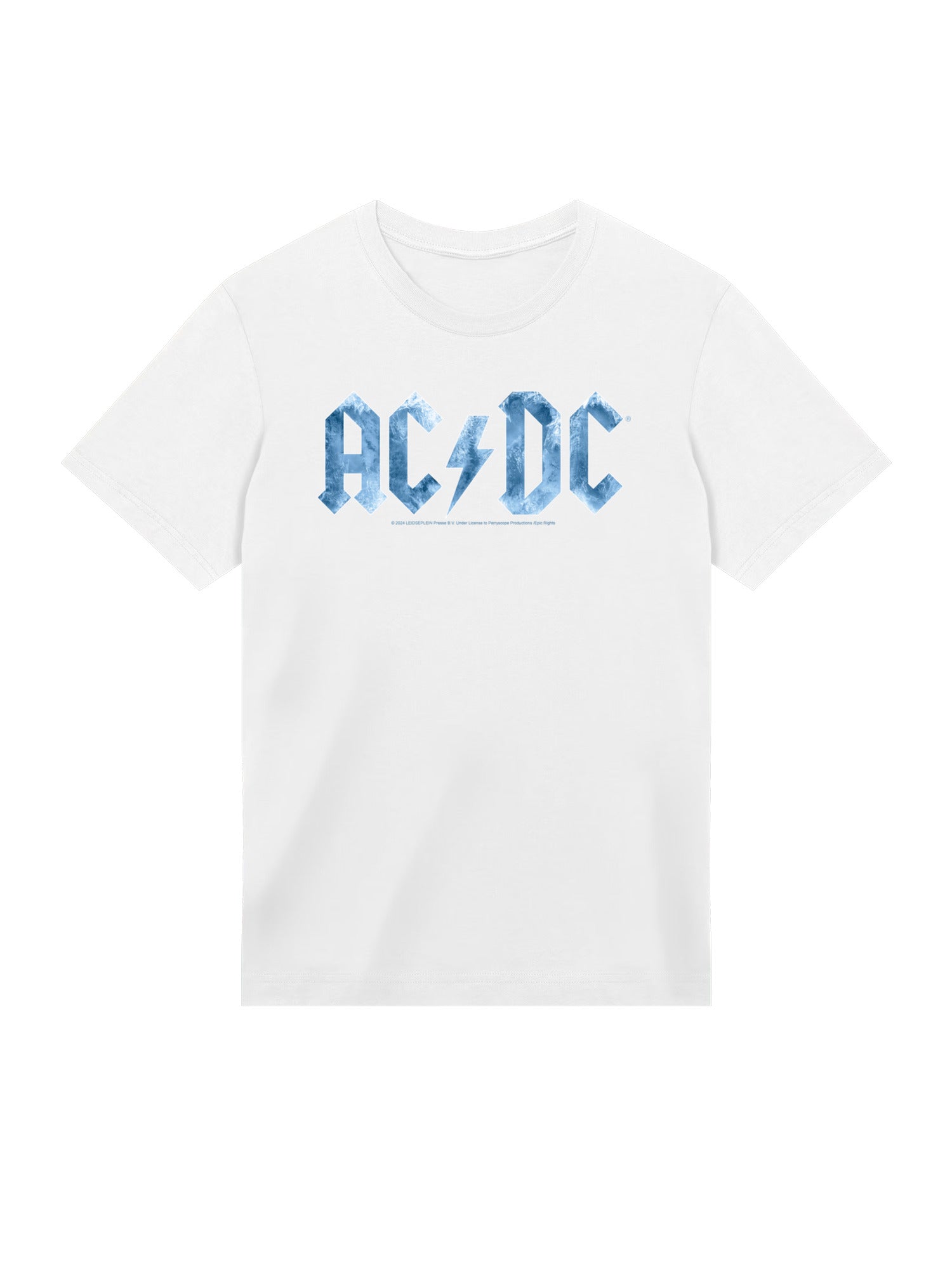 ACDC Herren T-Shirt mit blauem Eis-Logo