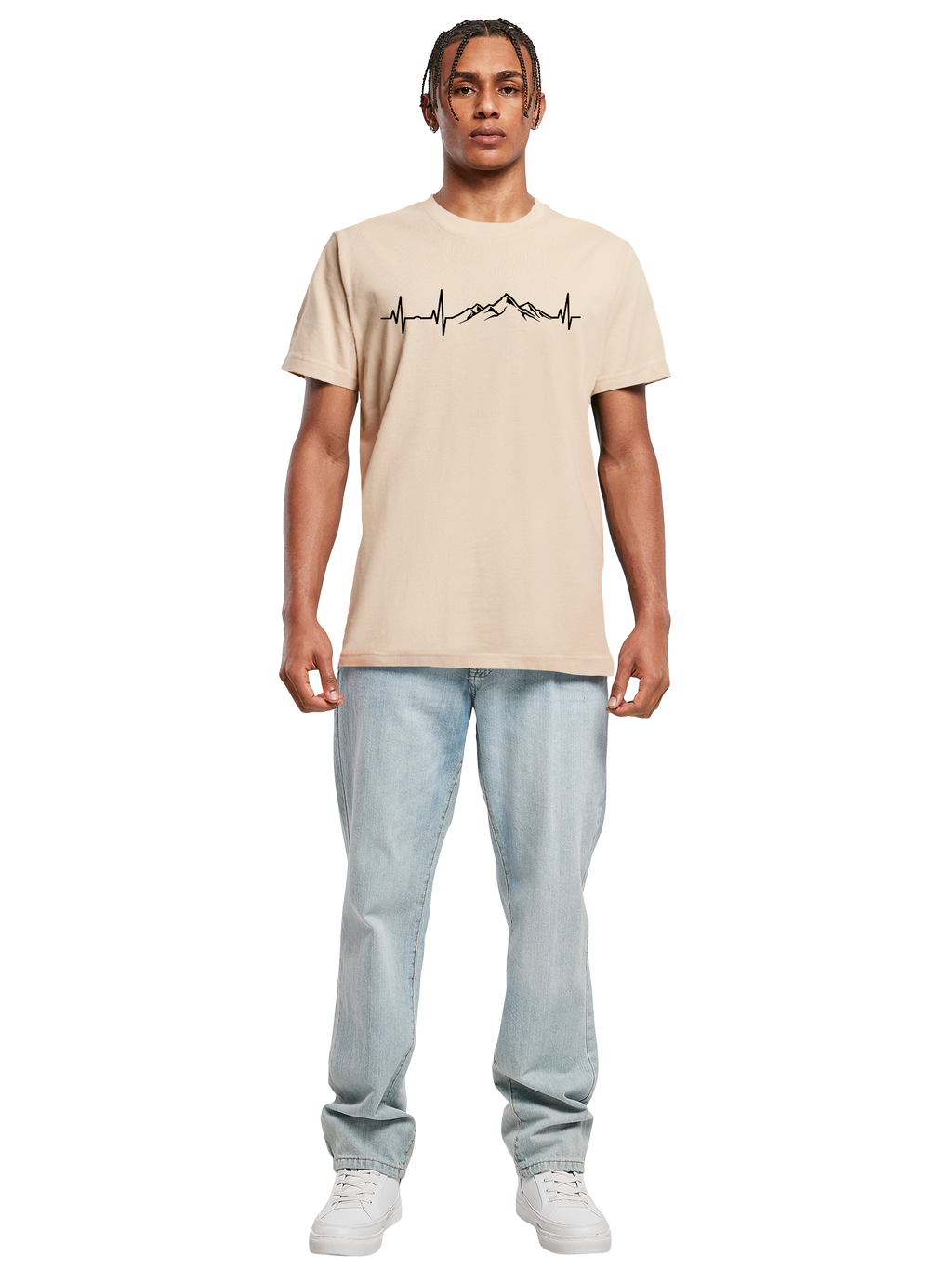 T-Shirt mit Bergherzschlag