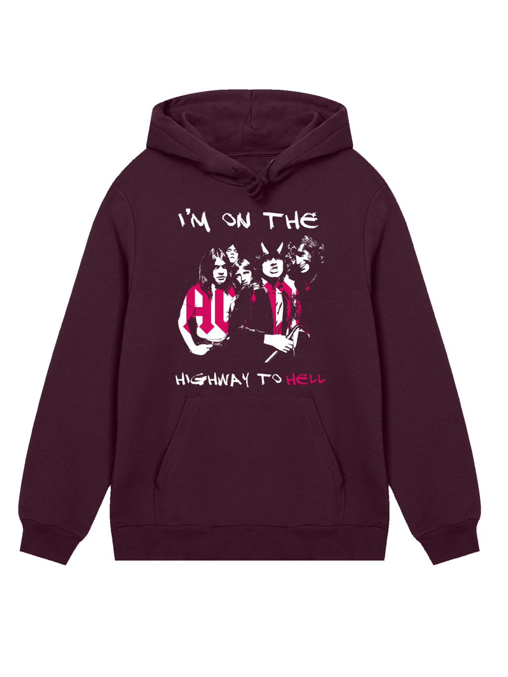 AC/DC I'm On The Highway To Hell Men's Organic Hoodie