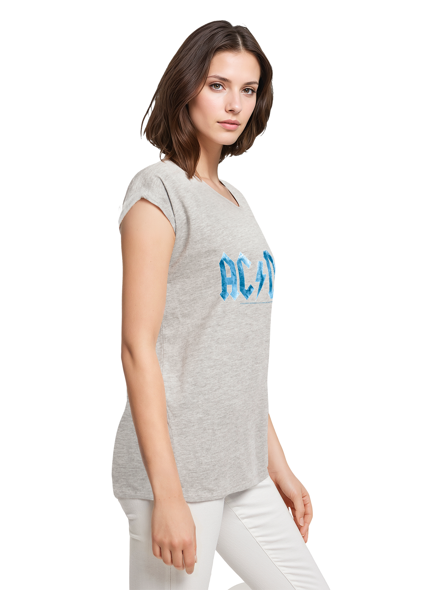 ACDC Blue Ice Logo Damen T-Shirt