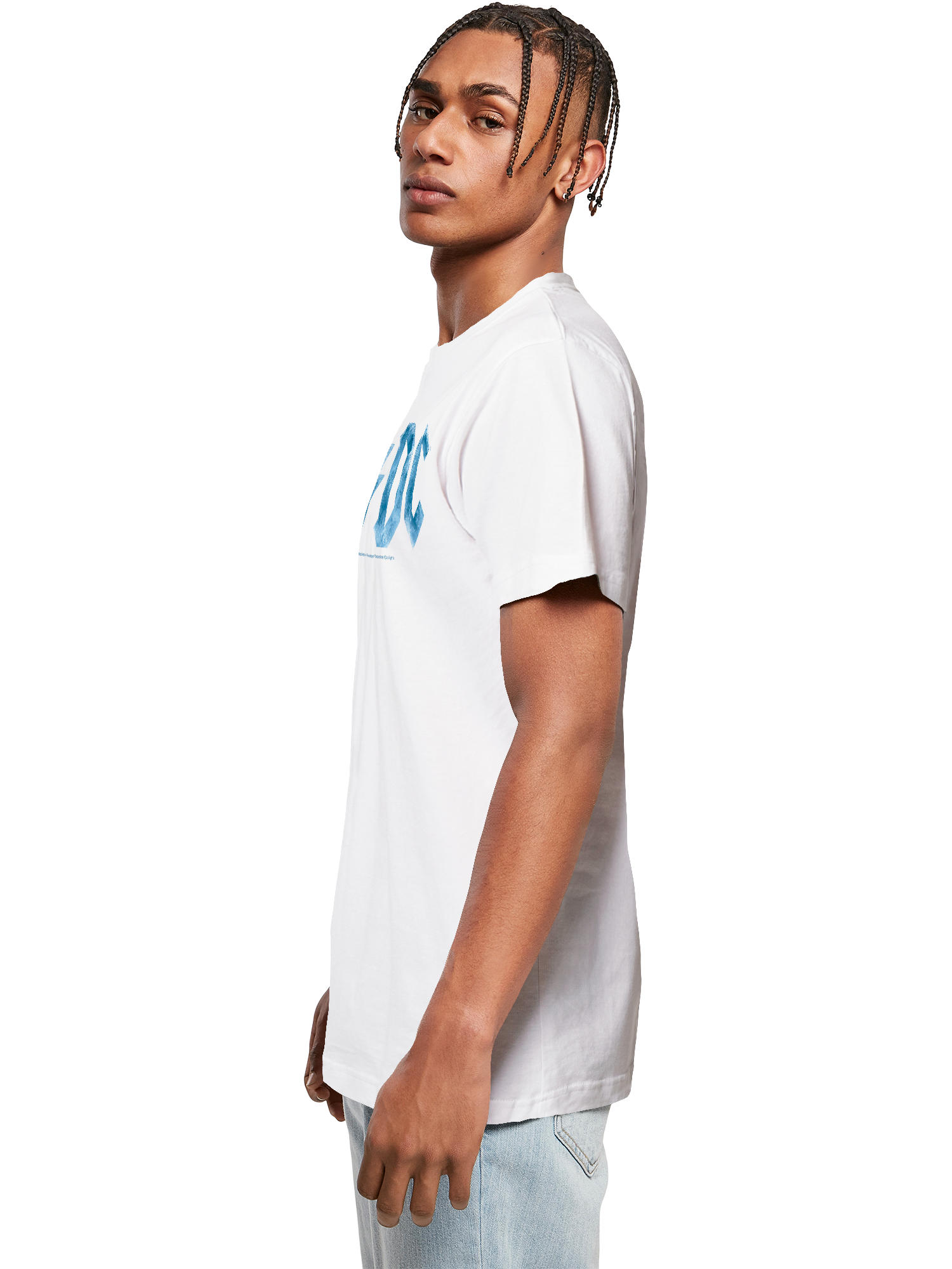 ACDC Blue Ice Logo T-shirt Round Cou