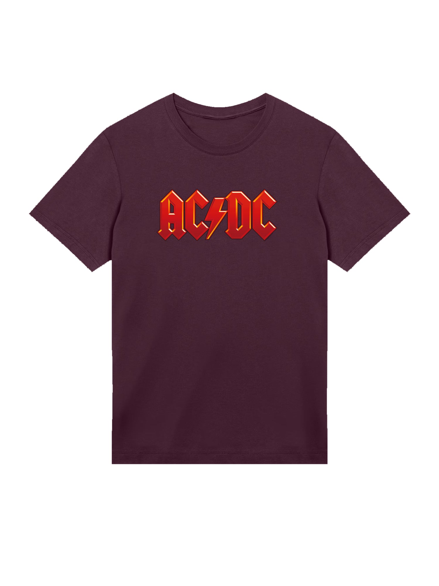 ACDC Dunkelrotes Logo Herren T-Shirt