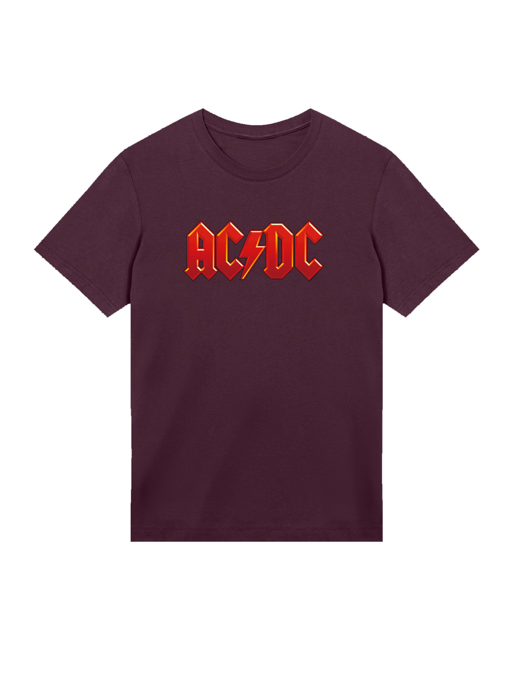 ACDC Dunkelrotes Logo Herren T-Shirt
