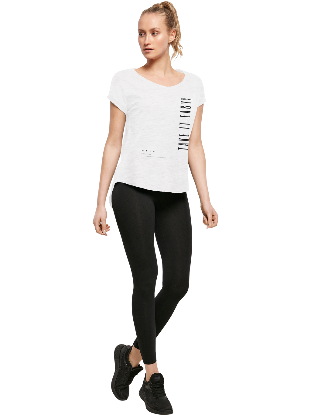 Take It Easy Damen T-shirt Lang