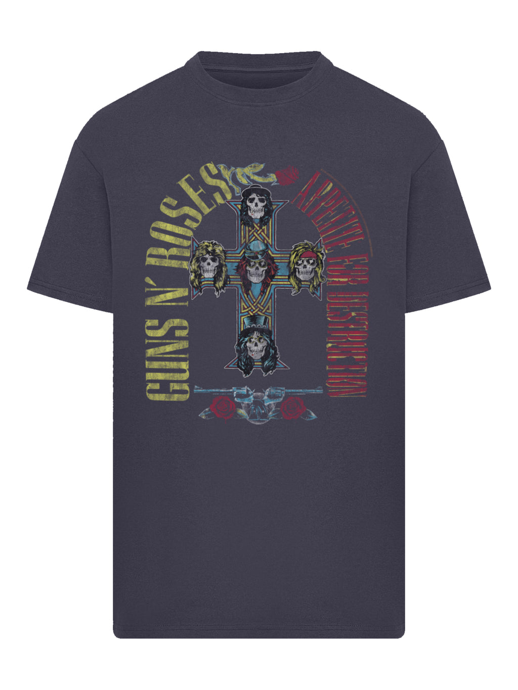Guns N 'Roses 1988 Tour | Camiseta pesada de gran tamaño