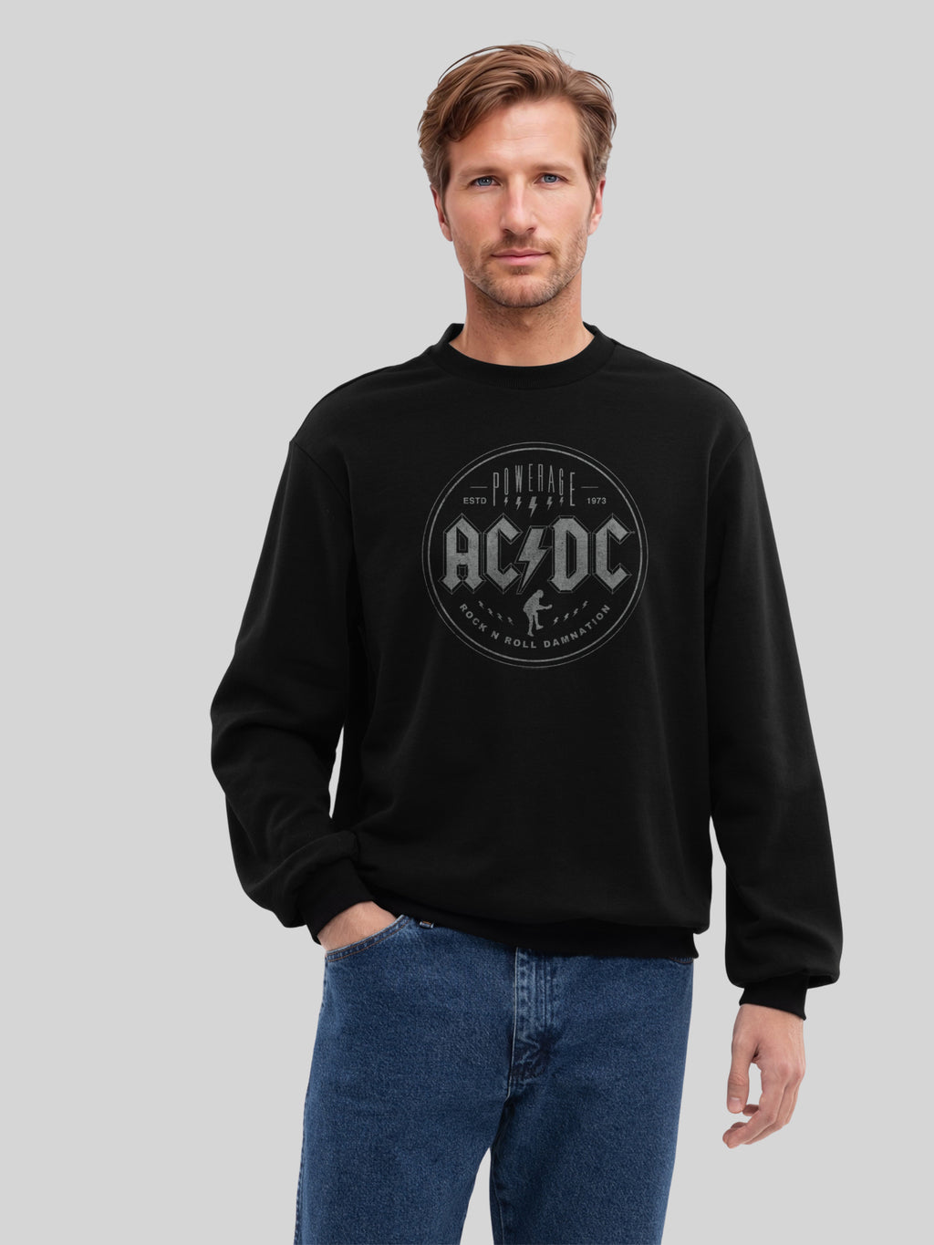 ACDC Rock N Roll Damnation Herren Sweatshirt