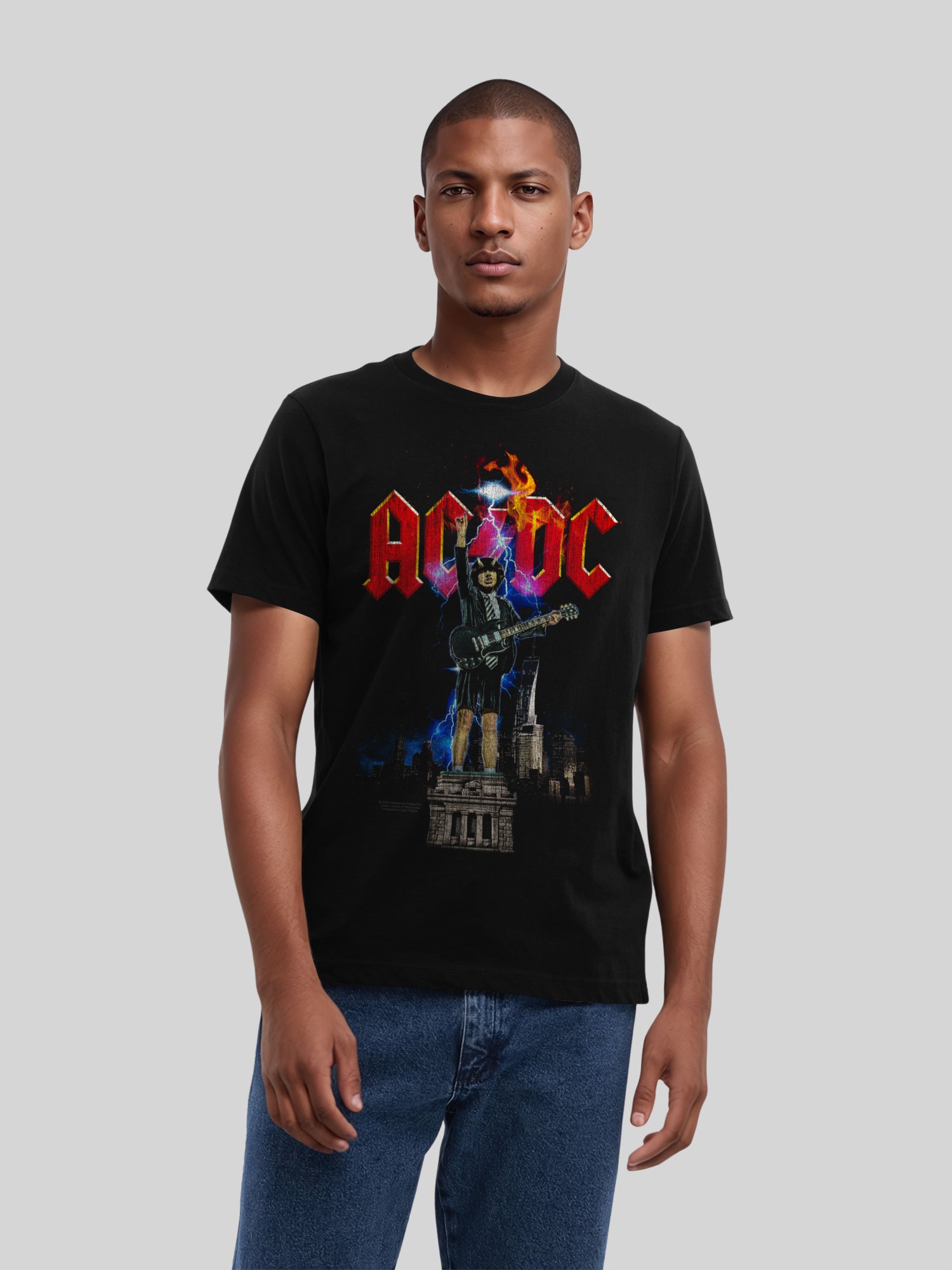 AC/DC Angus NYC Lightning Men's Organic T-Shirt