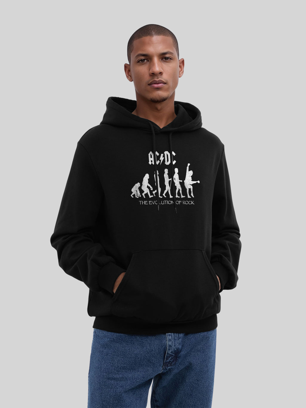 AC/DC Evolution Of Rock Organic Hoodie