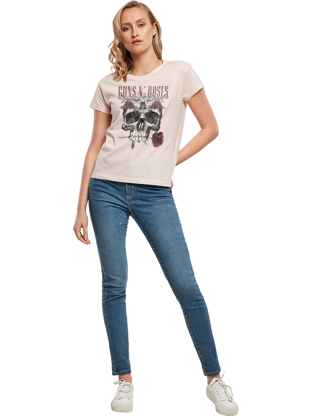 Guns N' Roses Damen T-Shirt mit Totenkopf-Print