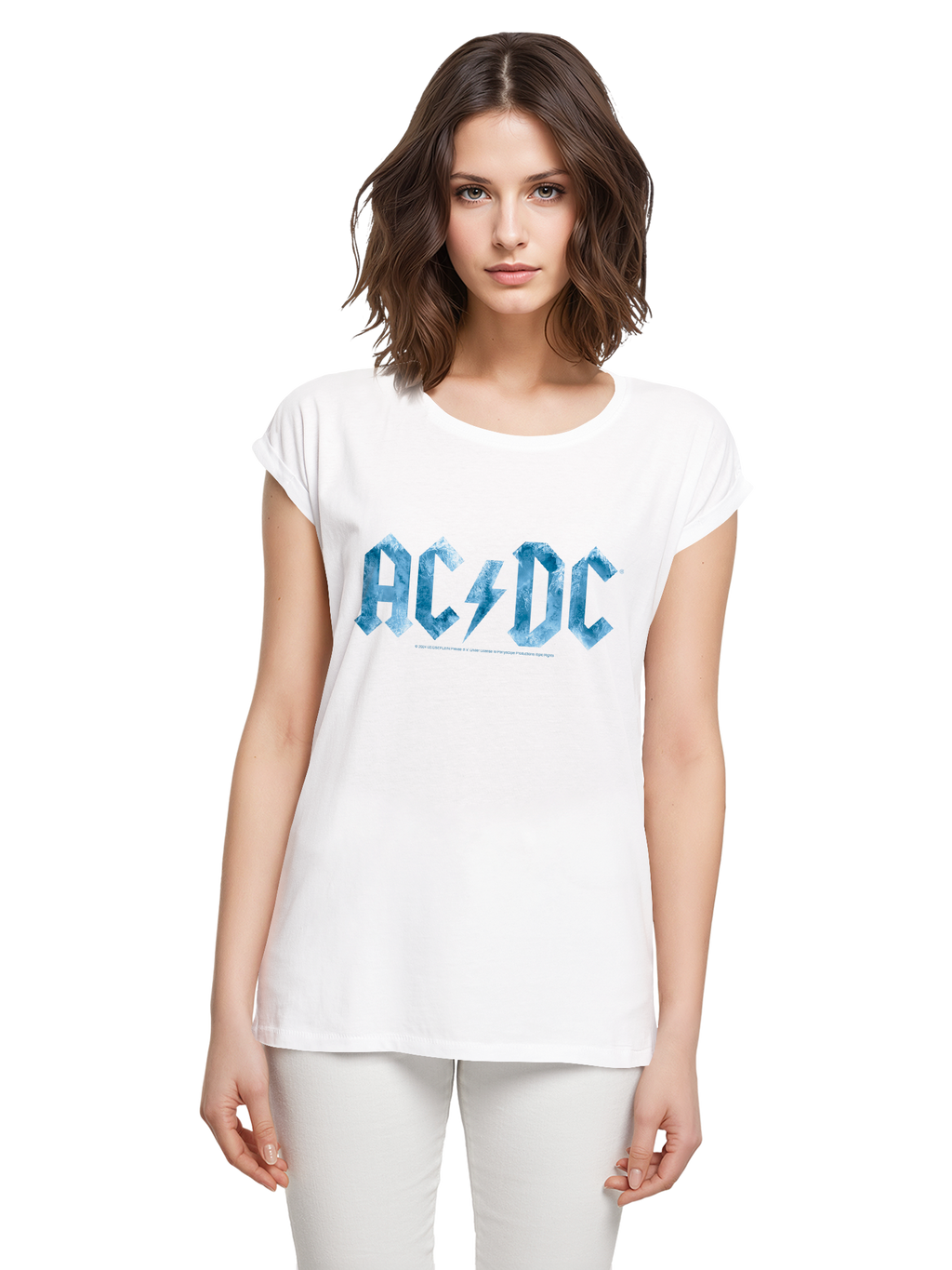 ACDC Blue Ice Logo Damen T-Shirt