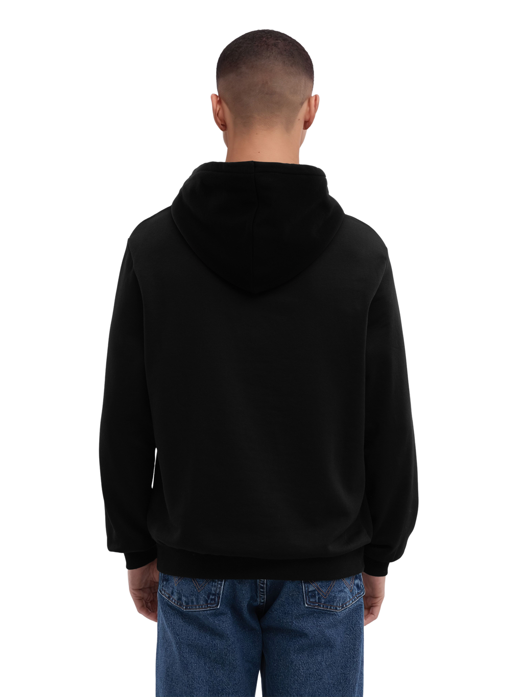 The Rolling Stones Classic Tongue Blk con Blanks verdaderos | Sudadera con capucha regular para hombres