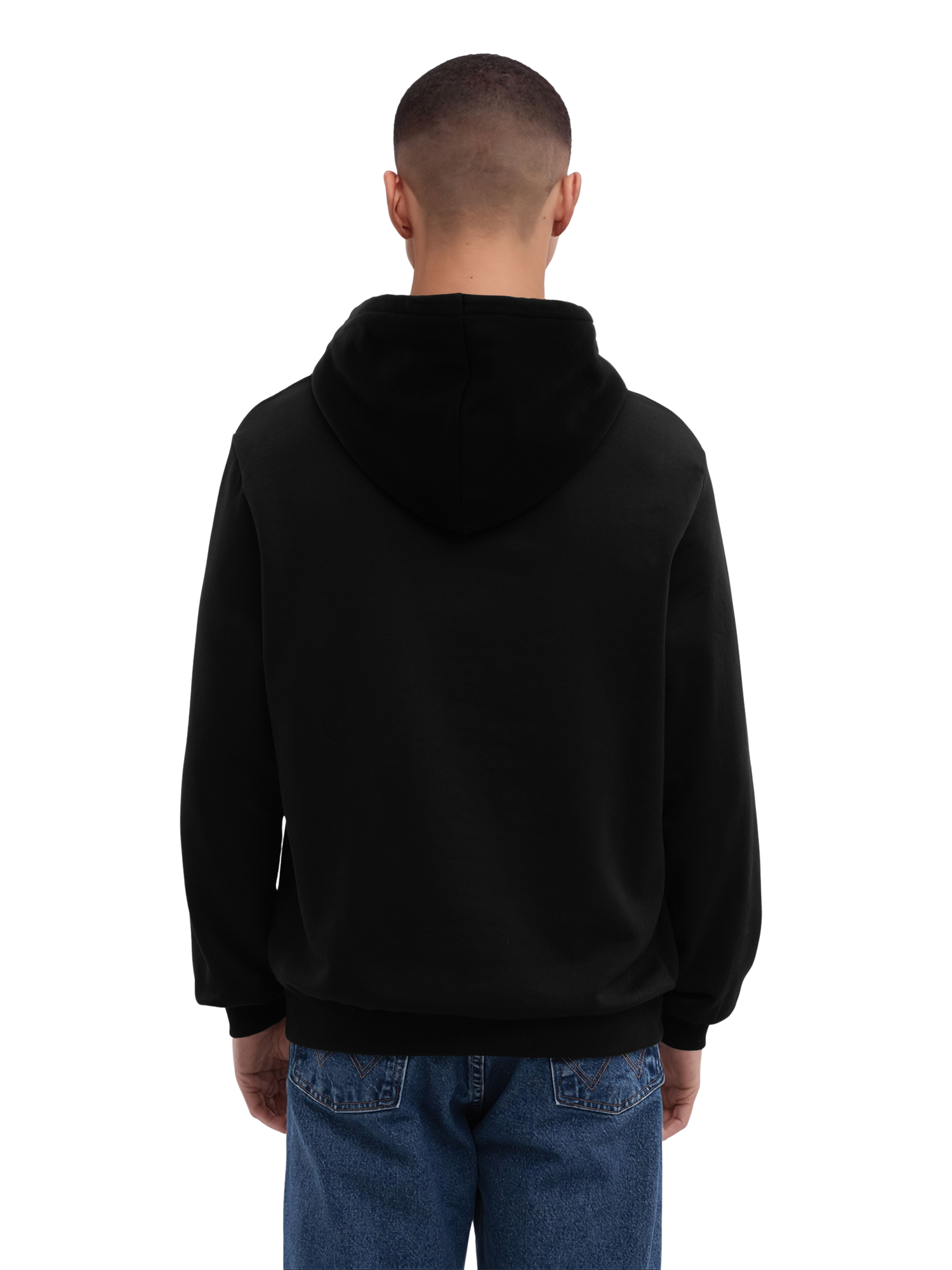 The Rolling Stones Classic Zungen BLK mit echten Blanks | Herren normaler Hoodie