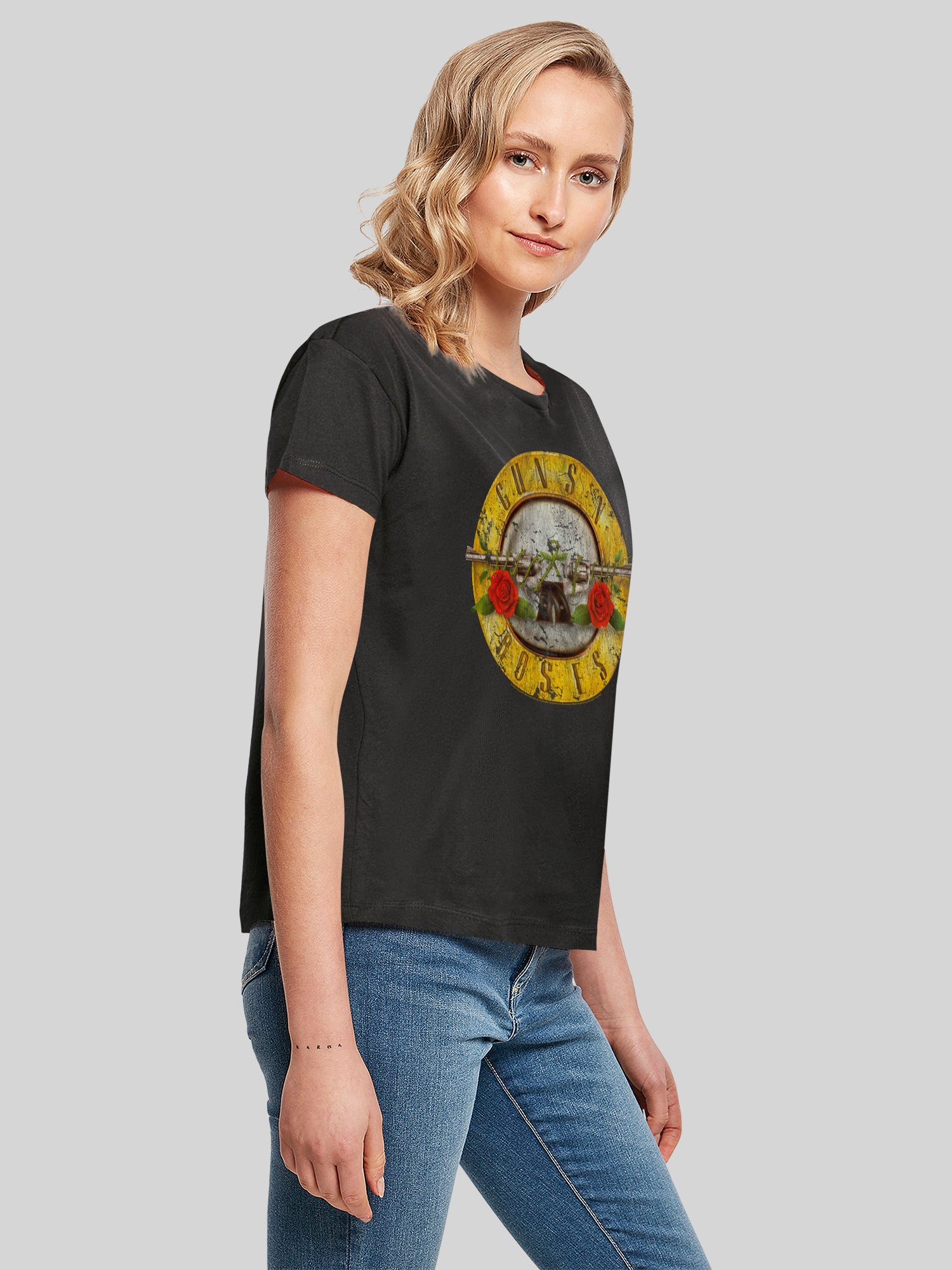 Guns 'n' Roses Vintage Bullet Logo Damen Box T-Shirt