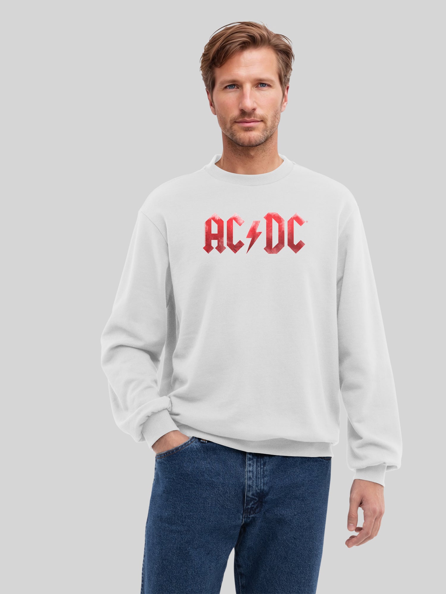 ACDC Red Ice Logo Herren Sweatshirt