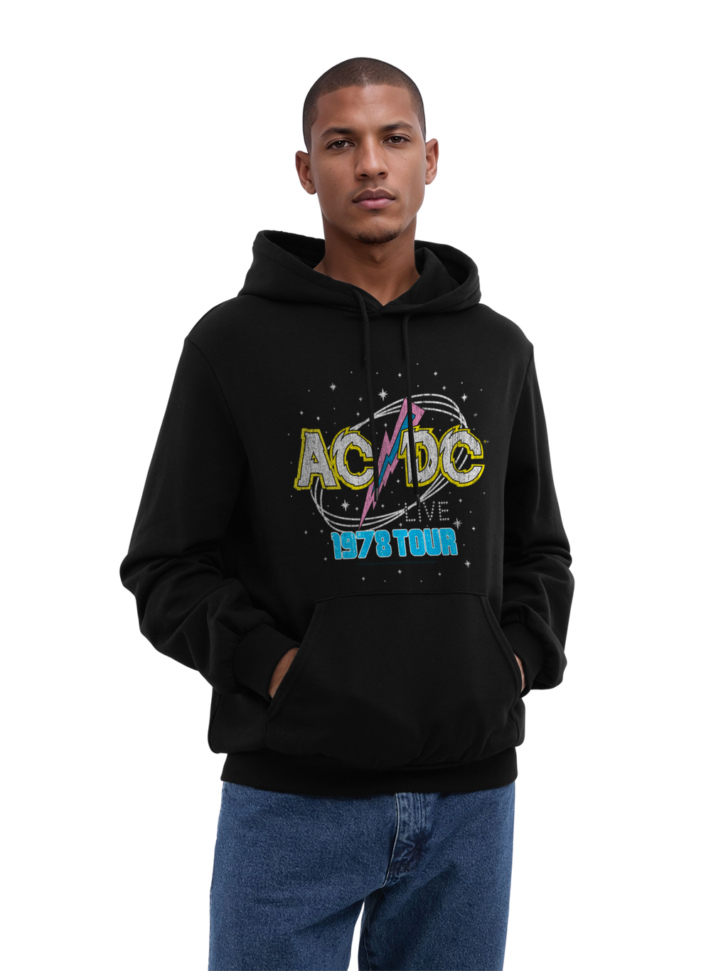 ACDC 1981 Live Tour Herren Hoodie