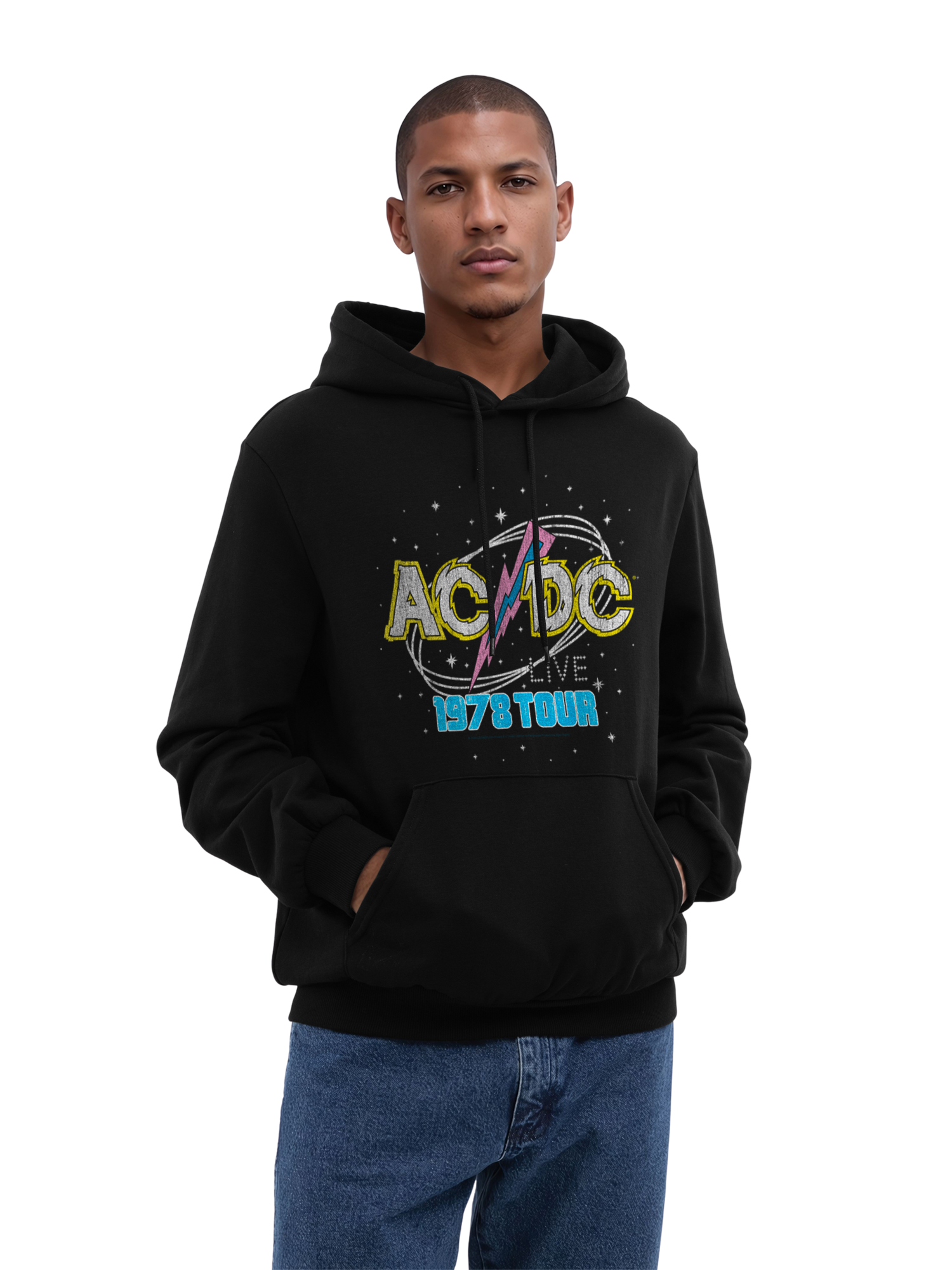 ACDC 1981 Live Tour Herren Hoodie