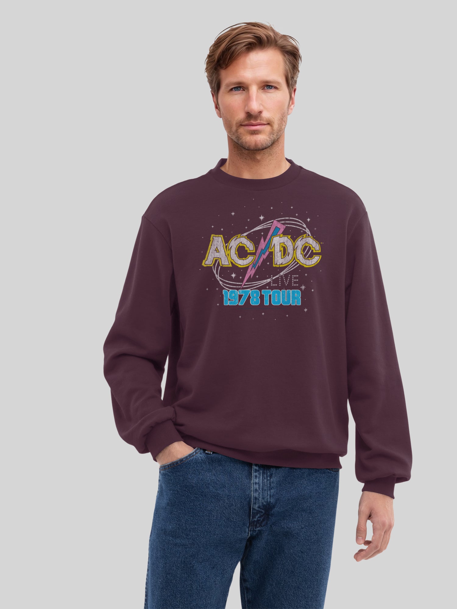 ACDC 1981 Live Tour Herren Sweatshirt