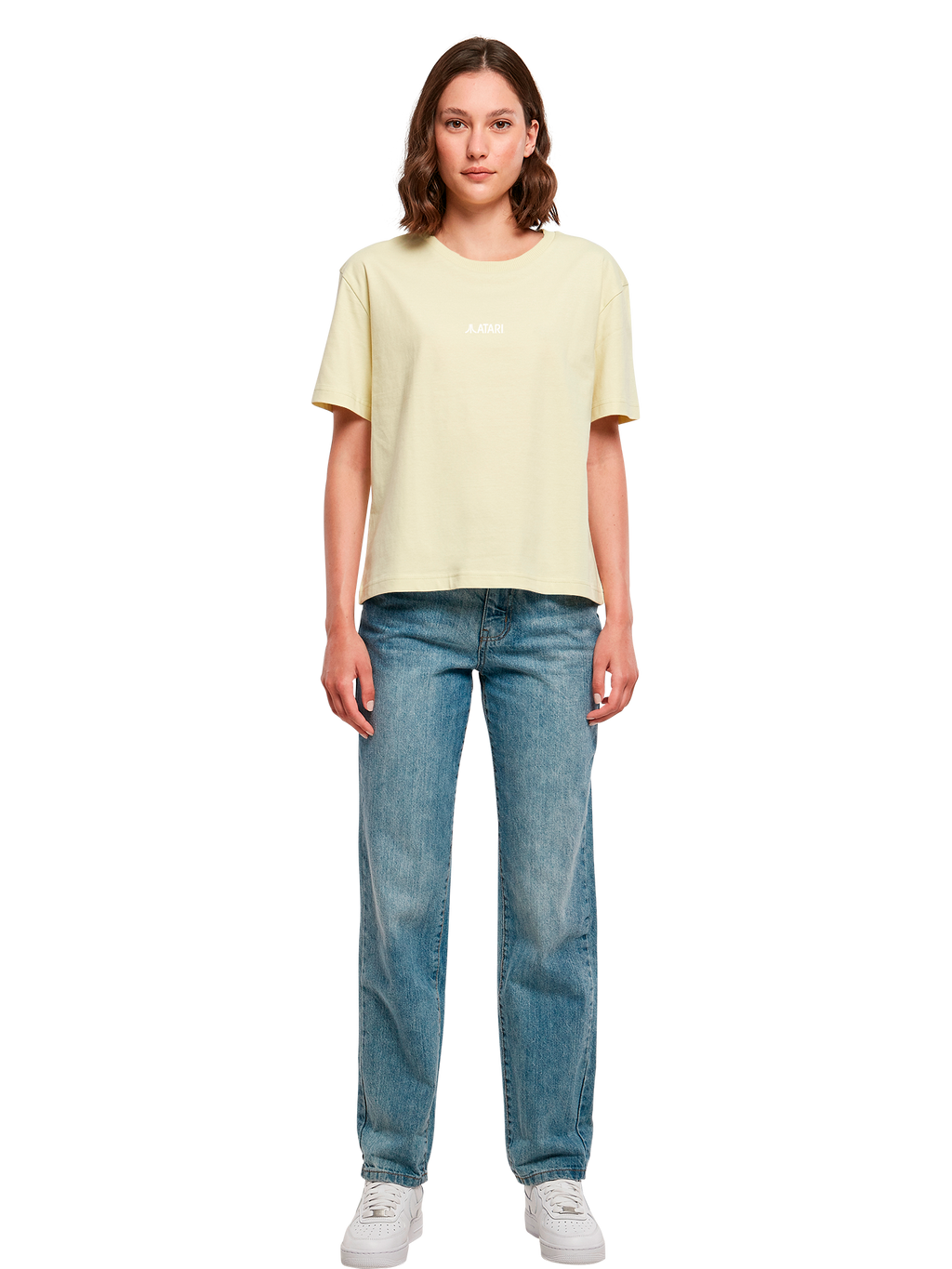 Atari Games Logo Retro Gaming Horizontal und Atari Gravitar Box Cover Damen Alltags-T-Shirt