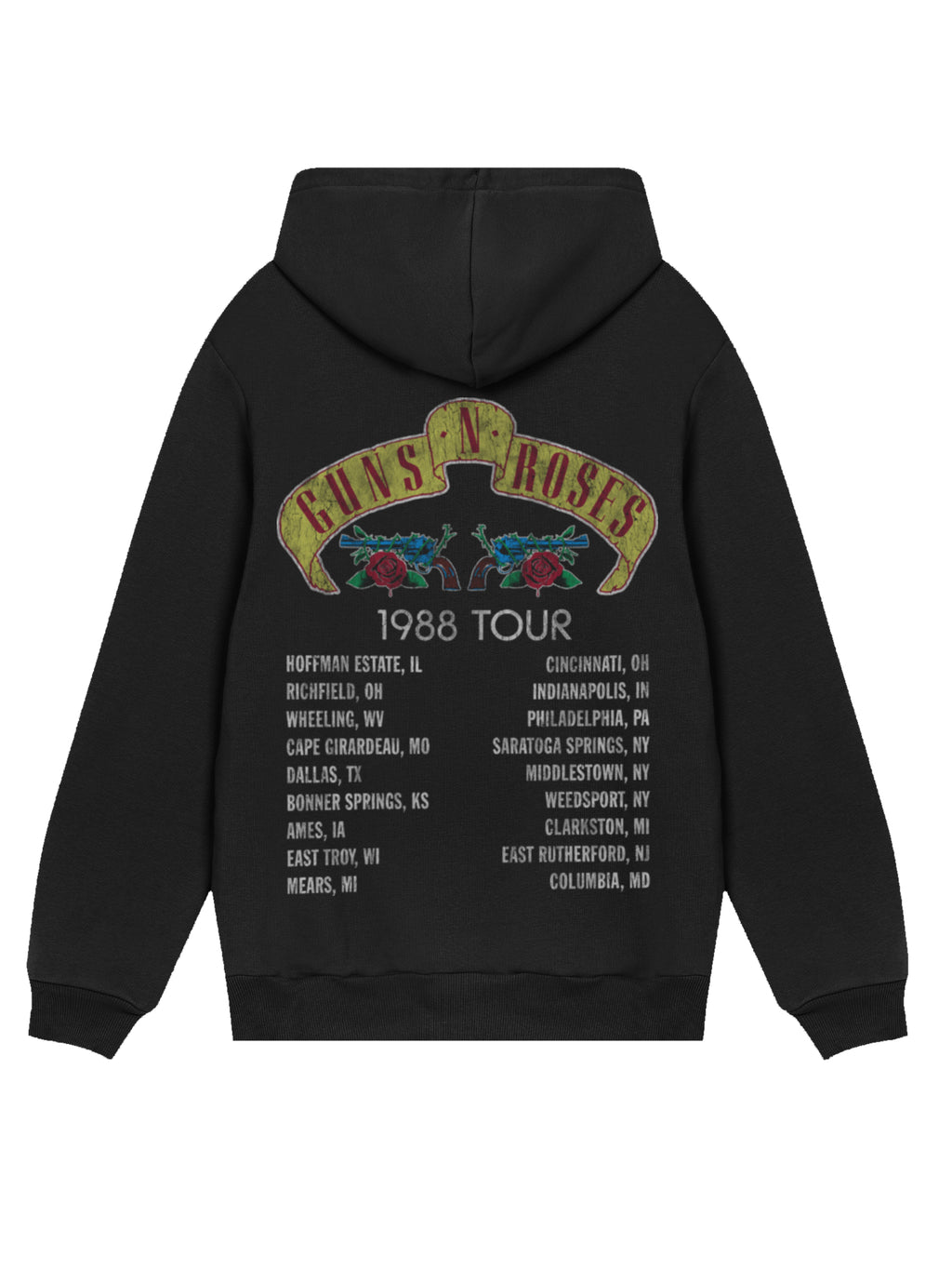 Tour Guns N 'Roses 1988 | Hoodie régulier pour hommes