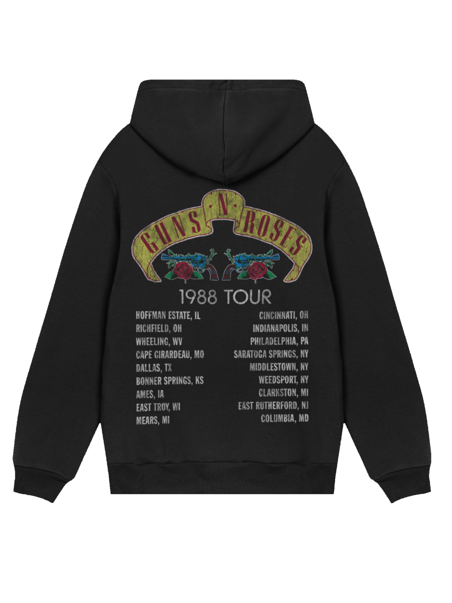 Tour Guns N 'Roses 1988 | Hoodie régulier pour hommes