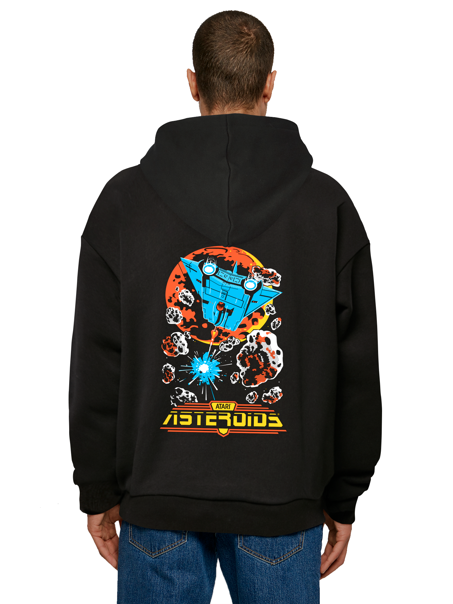 Atari Fuji Logo Retro Gaming und Asteroiden Vintage Atari Retro Gaming Hoody