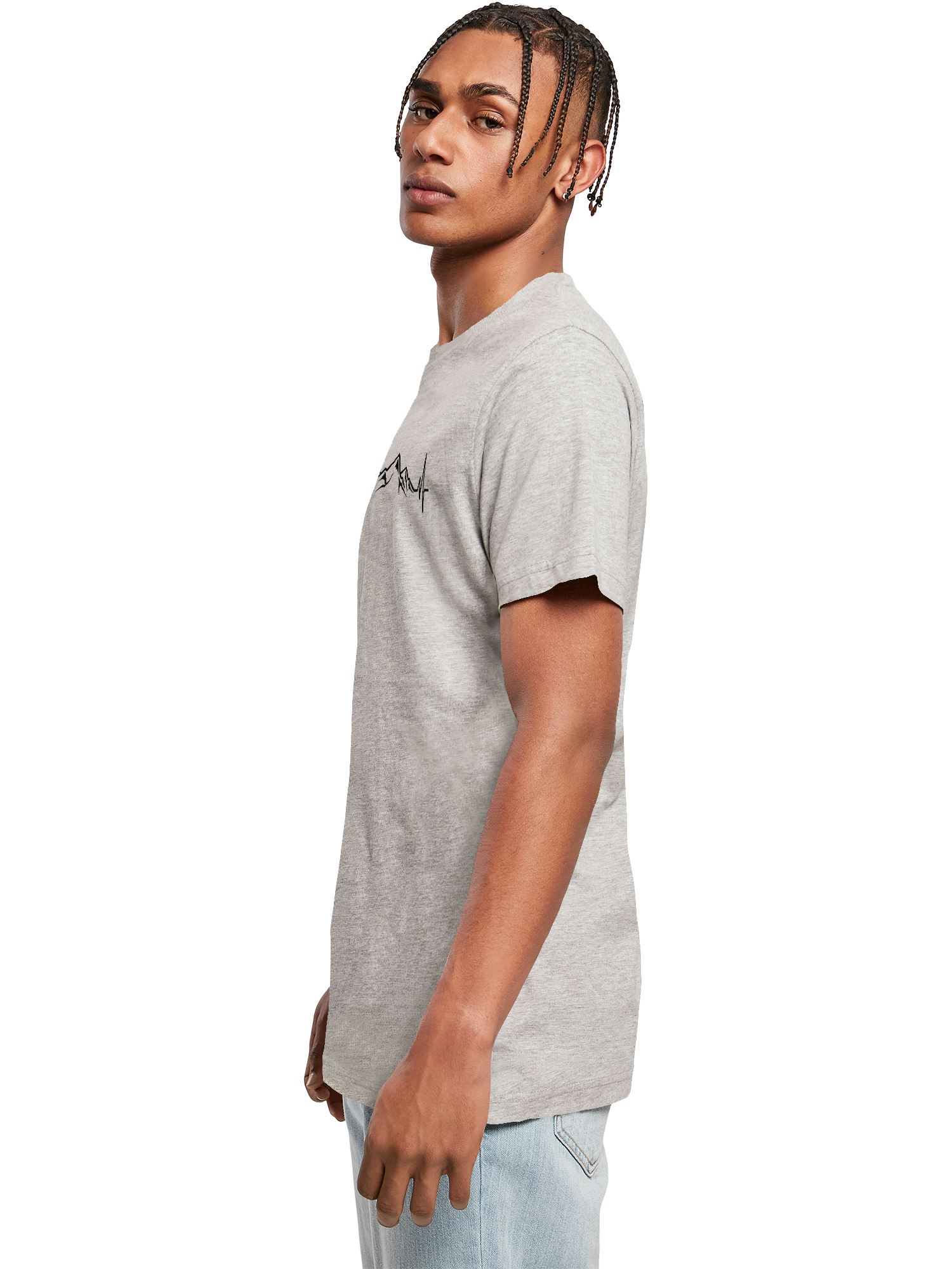 T-Shirt mit Bergherzschlag