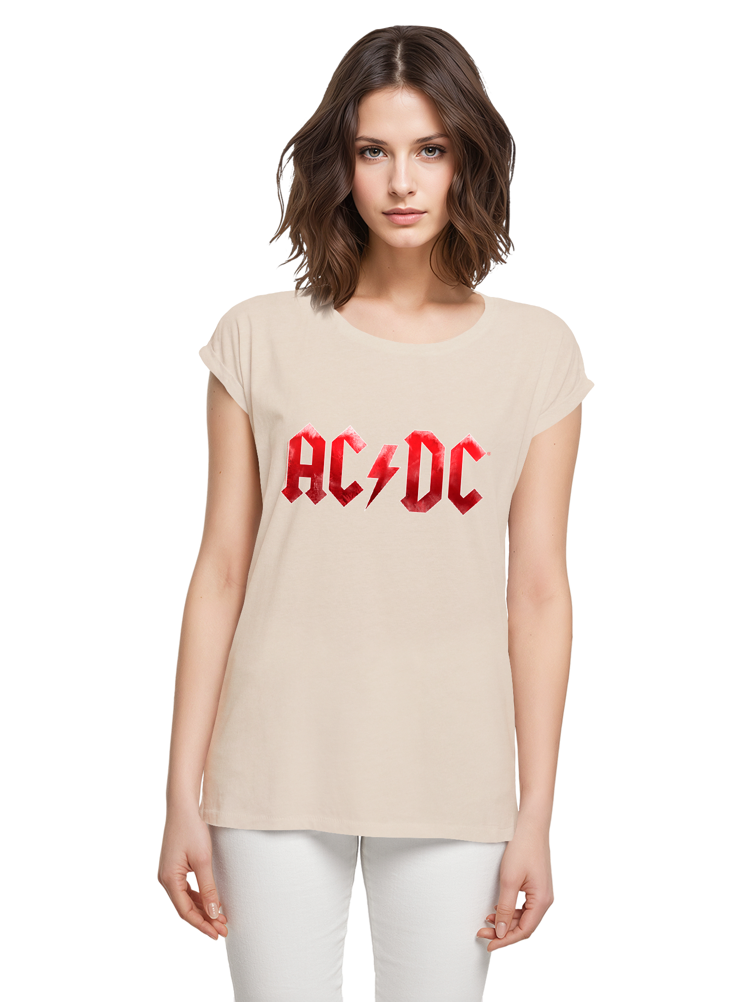 ACDC Red Ice Logo Damen T-Shirt