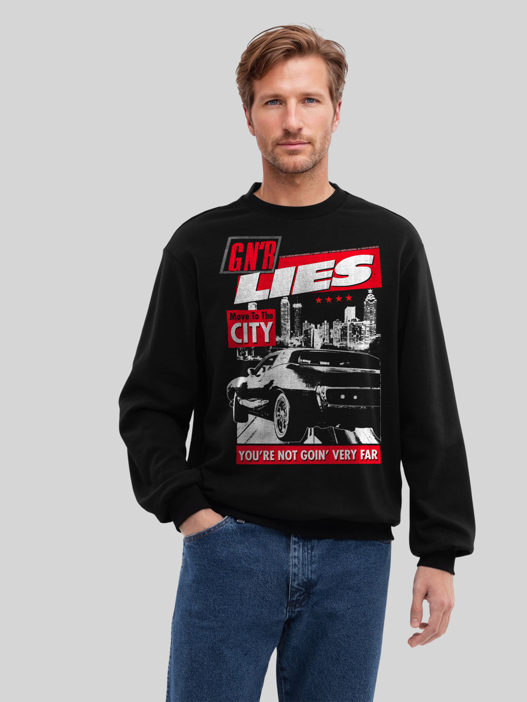Guns N 'Roses Lies City | Suéter regular para hombres