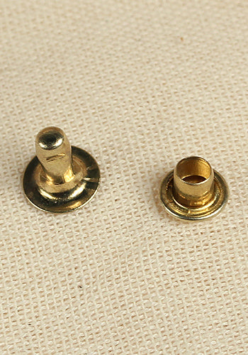 Hollow Rivet Ø6,8 x 7,8 mm Iron/Brass