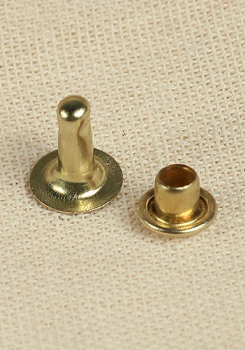 Hollow Rivet Ø6,8 x 8,5 mm Iron/Brass