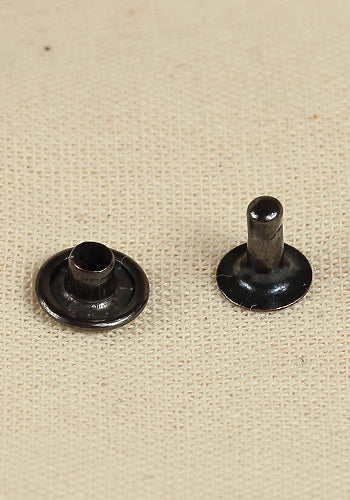 25x Hohlniete,Ø9,0 x 7,8 mm, Eisen/Anthrazit