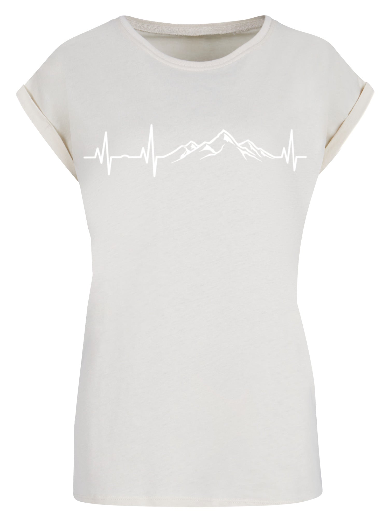 T-shirt pour dames de rythme cardiaque de montagne