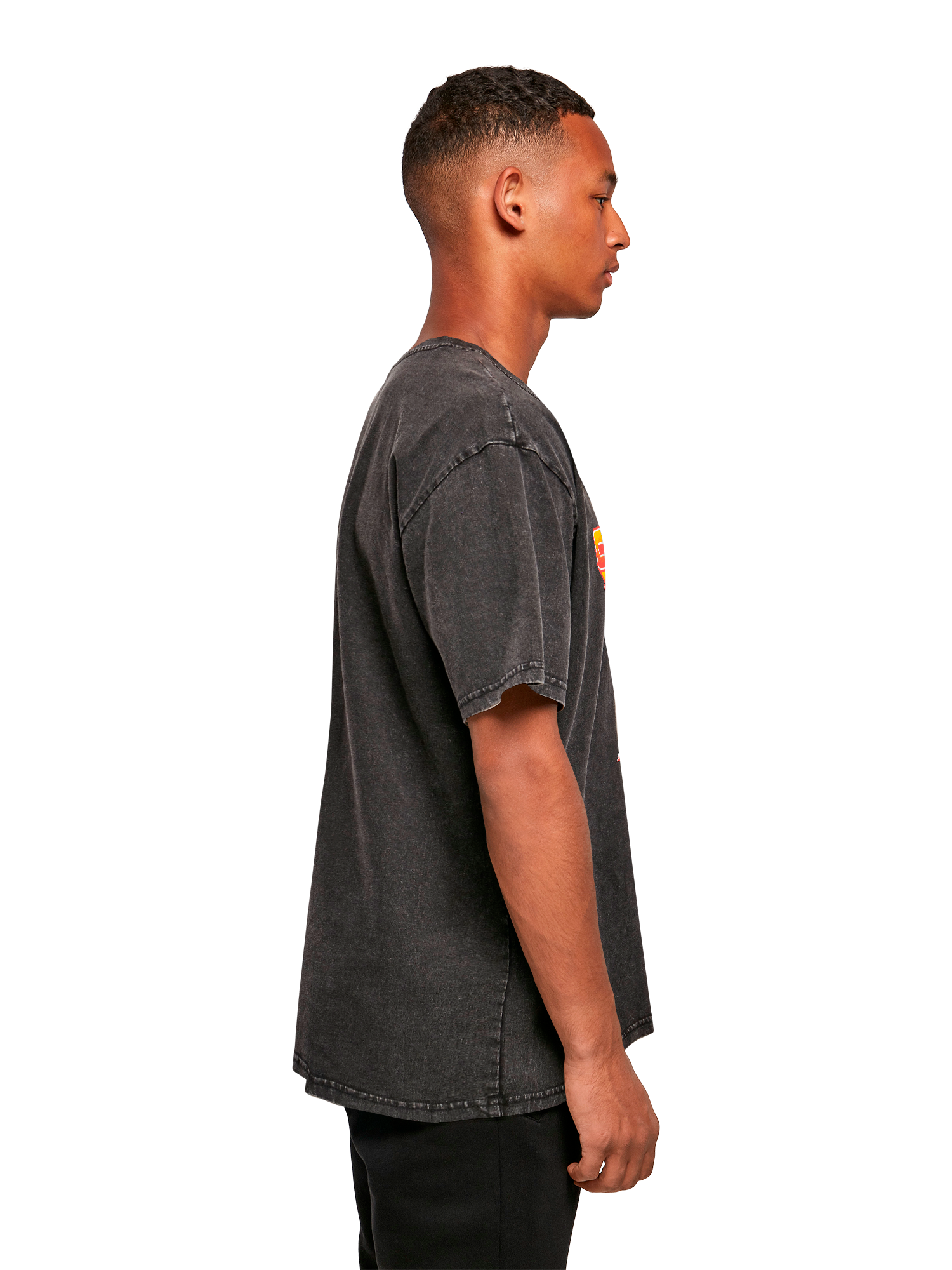 Missile Command Triple Shot Atari Retro Gaming Acid Washed Oversize T-Shirt