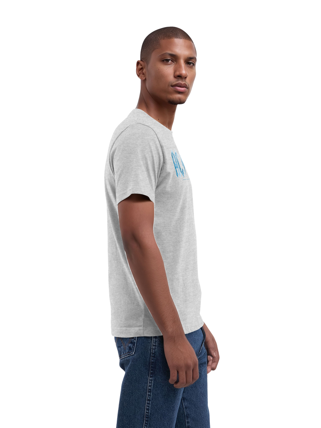 ACDC Herren T-Shirt mit blauem Eis-Logo