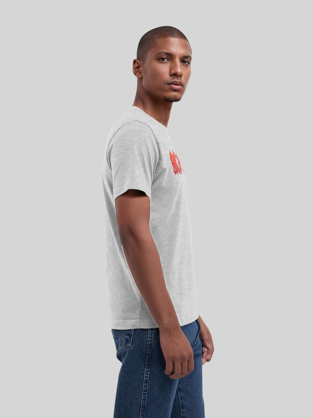 ACDC Dunkelrotes Logo Herren T-Shirt