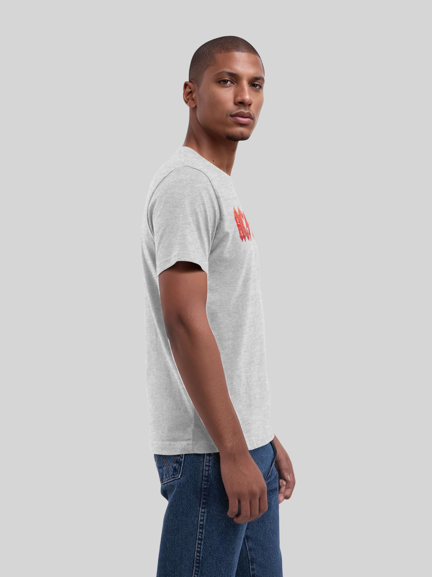 ACDC Dunkelrotes Logo Herren T-Shirt