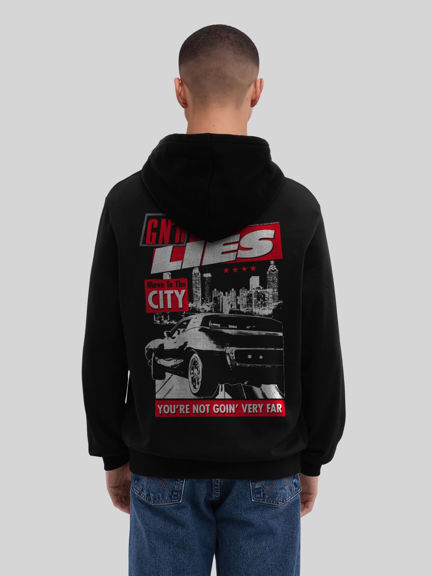 Guns N 'Roses Lies City | Sudadera con capucha regular para hombres