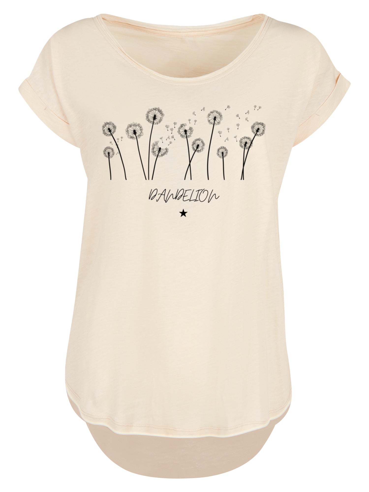 Dandelion Damen Langes Slub T-Shirt